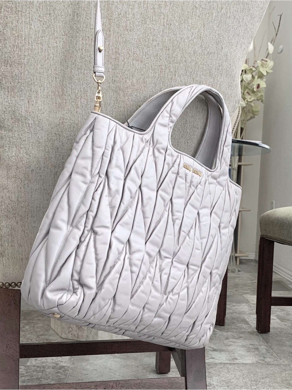 Miu Miu Rare Vintage 2011 Matelassé Leather Tote – New With Tags
